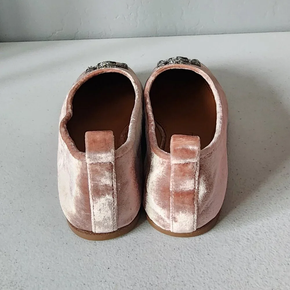 Tory Burch Velvet Ballet Flats "EUC" - Picture 8 of 16